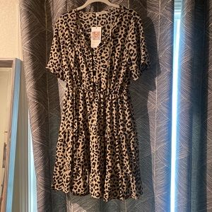 NWT  leopard dress